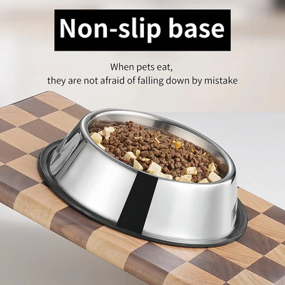 Cuenco de Acero Inoxidable 🥣 – Comedero Metálico Resistente para Gatos y Perros