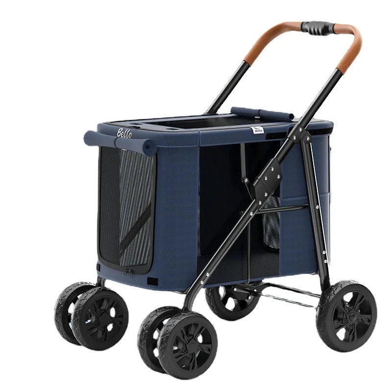 Carrito Trolley Plegable para Perros Grandes - Hasta 30 kg