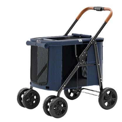 Carrito Trolley Plegable 🐕 – Para Perros Grandes, Hasta 30 kg