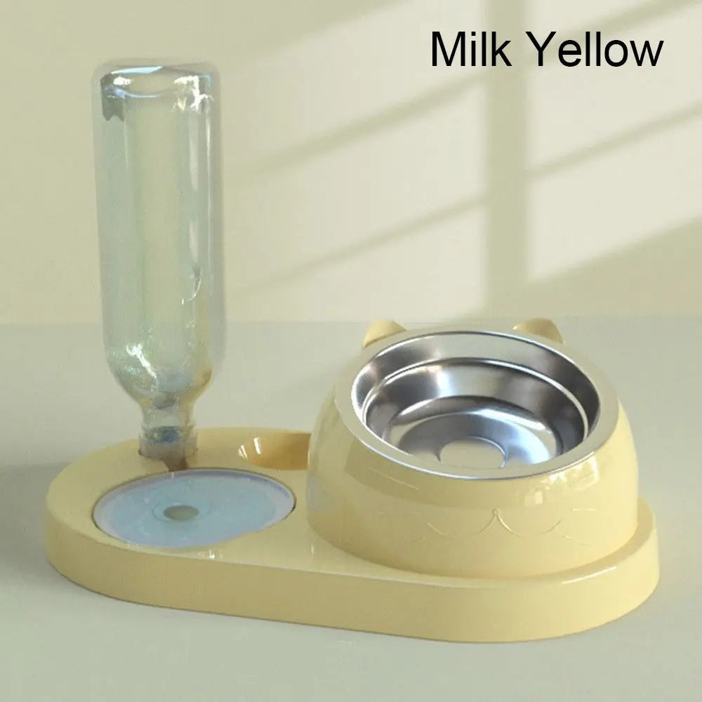 Comedero y Bebedero 2 en 1 para Gatos y Perros - Dispensador de Agua Automático