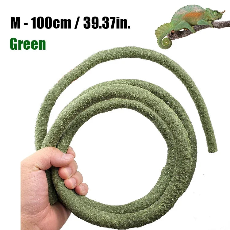 Enredadera Flexible para Reptiles - Ramas Artificiales de Selva para Terrario, Lagartos y Camaleones