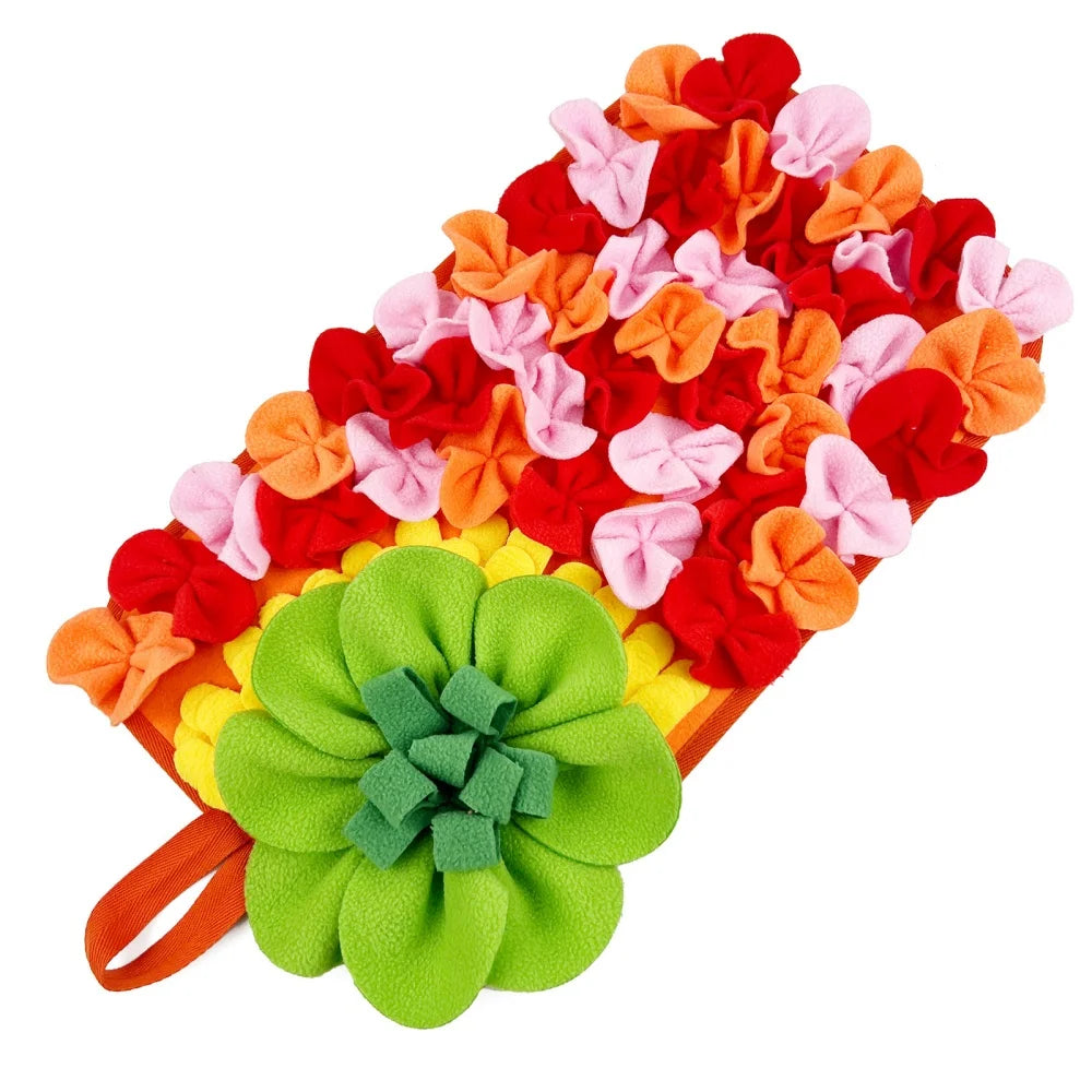 Alfombra de Olfato para Conejos, Erizos, Cobayas y Ratones - Diseño Floral Interactivo