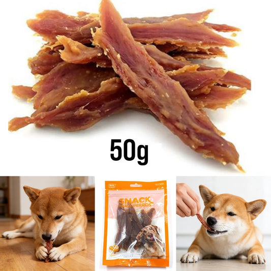 Snack de Pato Deshidratado 🦆 – Alto en Proteína para Perros (50 g)
