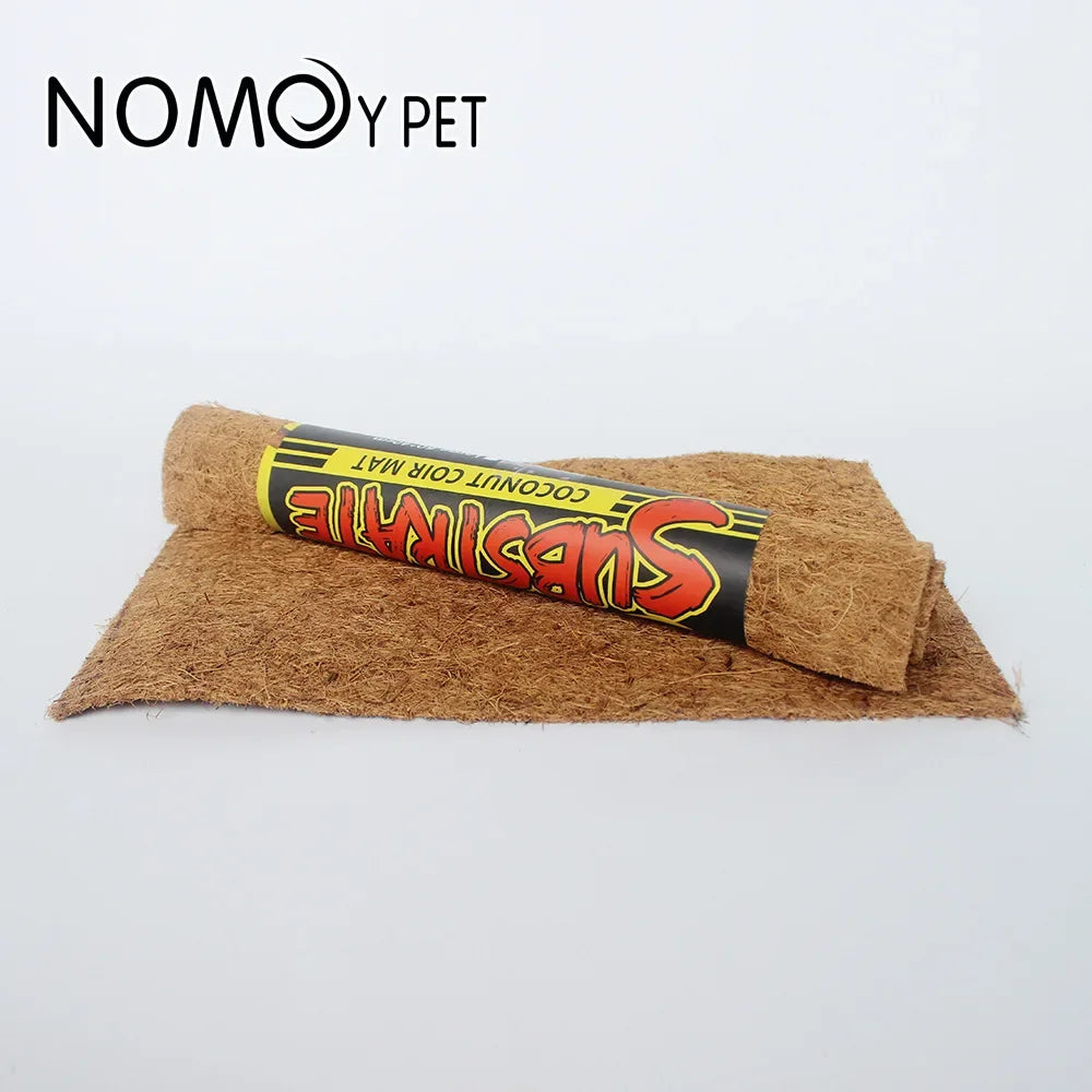 Alfombra de Fibra de Coco Natural para Terrario - Sustrato Decorativo para Lagartos, Tortugas y Geckos