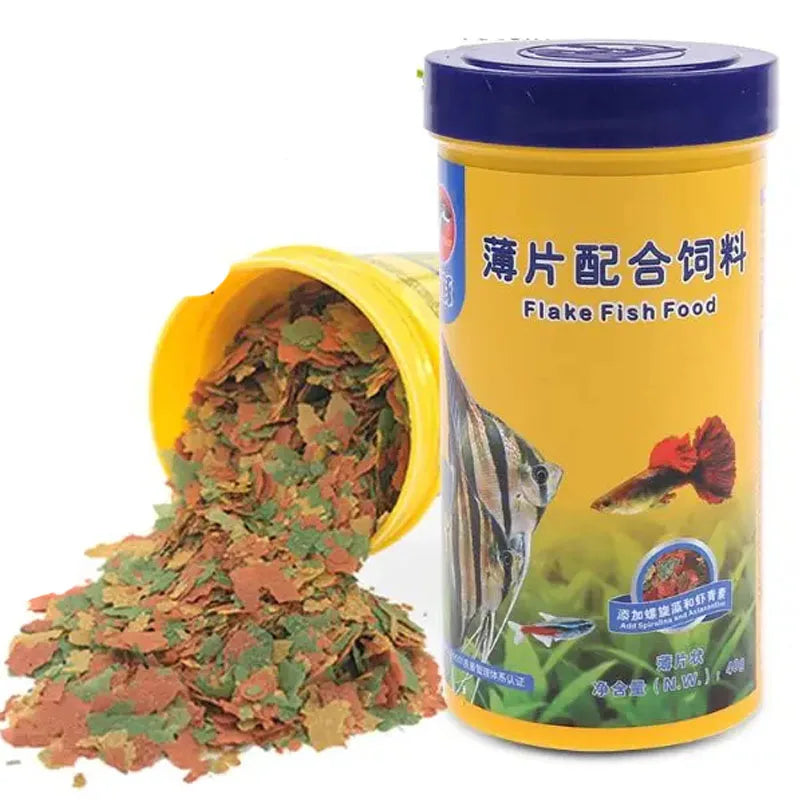 Pellets de Alimento para Peces Ornamentales Pequeños - Espirulina y Realce de Color