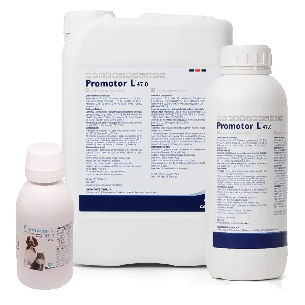 Promotor L-47 1L - Suplemento Nutricional de Alta Calidad para Aves de Corral y Ganado (Calier)