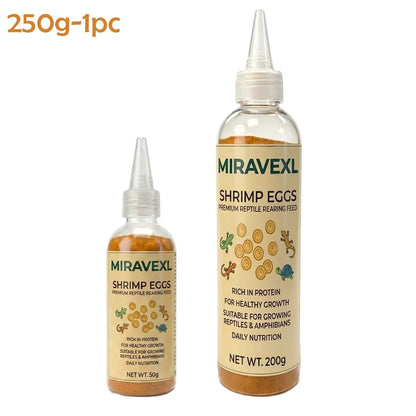 MIRAVEXL 🦐 – Dieta a Base de Camarón sin Cáscara Rica en Proteína para Reptiles y Alevines