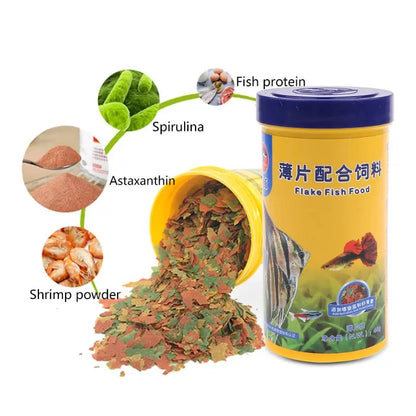Pellets de Alimento 🐠 – Espirulina y Realce de Color para Peces Ornamentales Pequeños