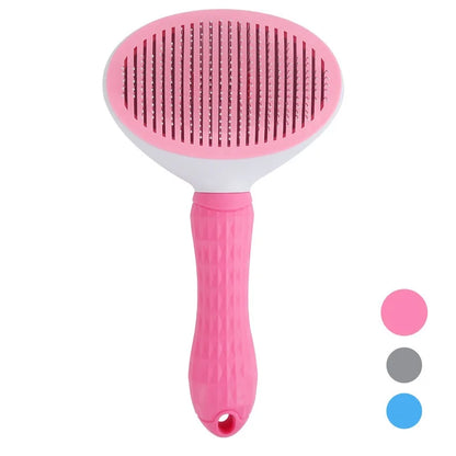 Cepillo Autolimpiable ✨ – Peine Antinudos para Perros y Gatos