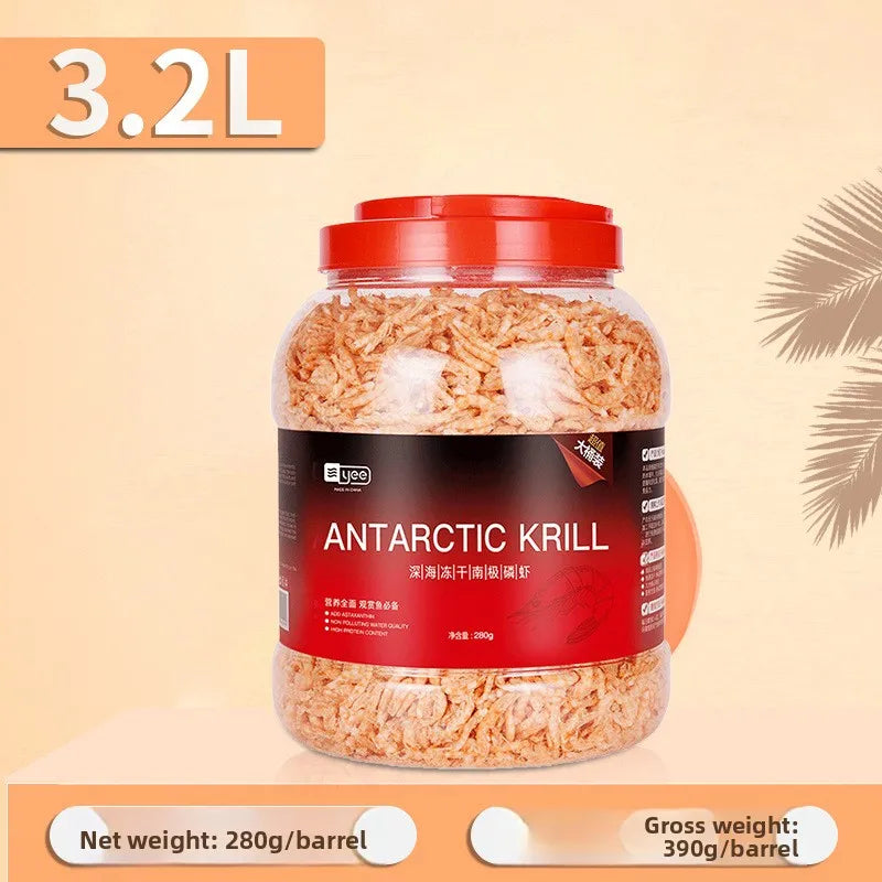 Kril Antártico Liofilizado - Alimento para Peces Ornamentales Tropicales