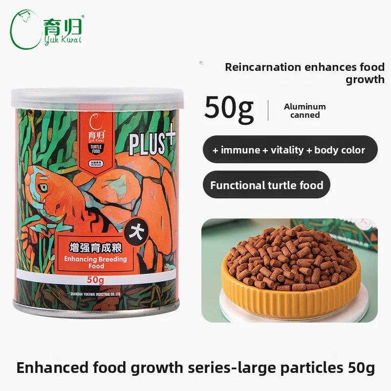 YUR KWAI - Alimento Potenciador de Color Rojo/Amarillo para Tortugas de Caja