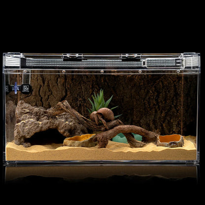 Cueva Escondite de Resina para Reptiles - Refugio Decorativo para Lagartos, Serpientes y Tortugas
