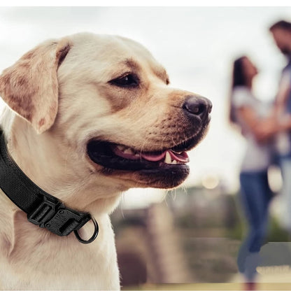 Set Táctico Militar 🎖️ – Collar y Correa Resistente con Asa para Perros