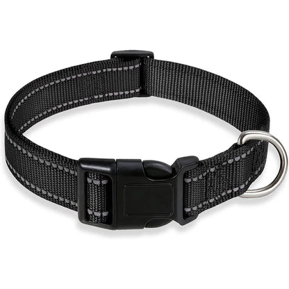 Collar Reflectante Ajustable 🌙 – Seguridad Extra en Paseos Nocturnos para Perros