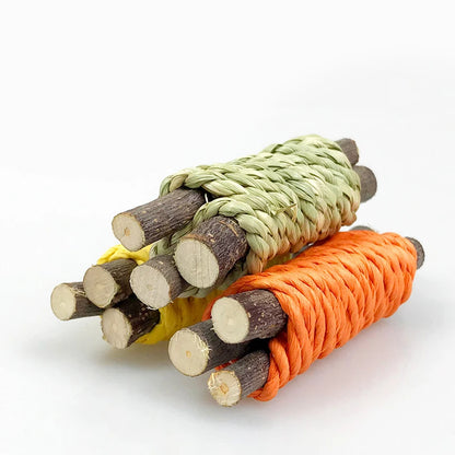 Zanahorias de Lufa Masticables 🥕 – Desgaste Dental para Conejos, Hámsters y Cobayas