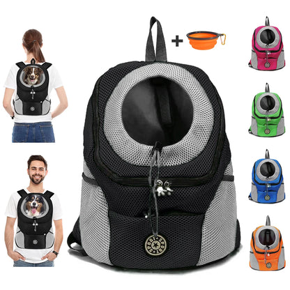 Mochila Portadora Camuflaje 🎒 – Malla Transpirable para Perros y Gatos