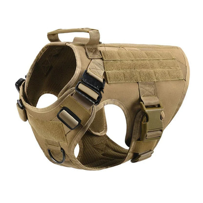 Arnés Táctico Militar 🎖️ – Bolsillos Molle, Incluye Correa y Collar para Perros