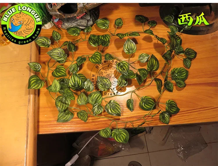 Enredadera Flexible para Reptiles - Ramas Artificiales de Selva para Terrario, Lagartos y Camaleones