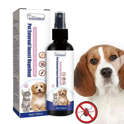 Repelente Antiparasitario en Spray 🛡️ – Para Perros y Gatos (100 ml)