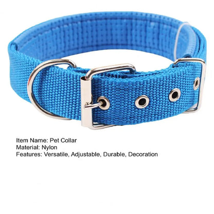 Collar de Nylon Ajustable 🐕 – Anilla de Enganche Resistente para Perros