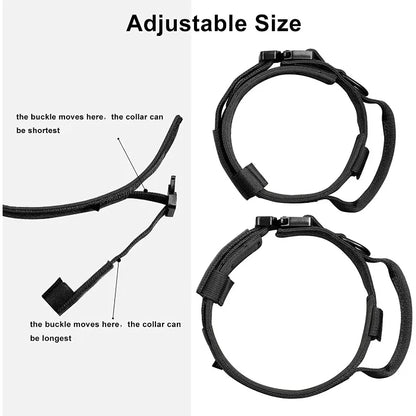 Set Táctico Militar 🎖️ – Collar y Correa Resistente con Asa para Perros