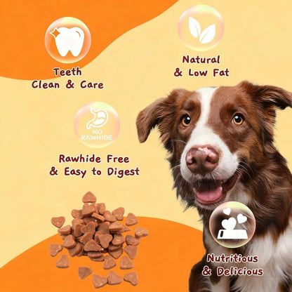 Snack de Pollo en Forma de Corazón 🐔 – Premios de Adiestramiento para Perros Pequeños (50 g)