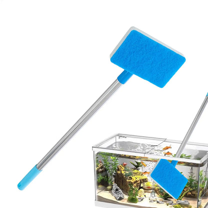 Rasqueta de Algas para Acuario con Mango Largo Ajustable - Antioxidante para Peceras de Tortugas y Reptiles