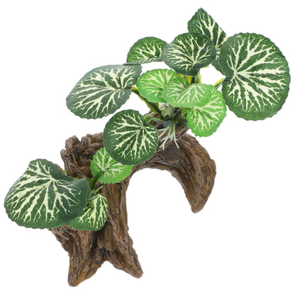Planta Ornamental Realista 🌿 – Decoración de Terrario y Acuario para Reptiles