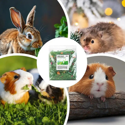 Bloque de Heno Natural 🌾 – Cama y Alimento Seguro para Conejos, Cobayas y Roedores