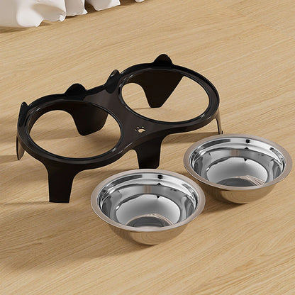 Cuenco de Acero Inoxidable Antivuelco 🥣 – Gran Capacidad para Gatos y Perros