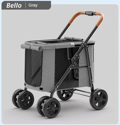 Carrito Trolley Plegable 🐕 – Para Perros Grandes, Hasta 30 kg
