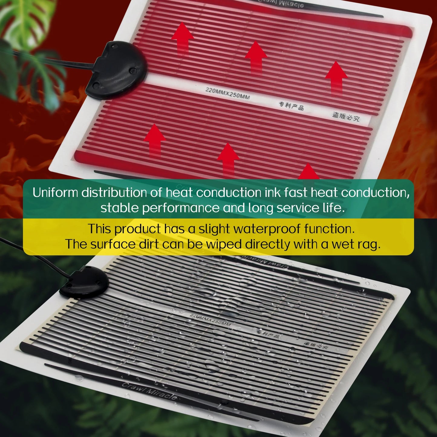 Manta Térmica para Reptiles con Controlador de Temperatura Ajustable - Lagartos, Tortugas y Acuarios