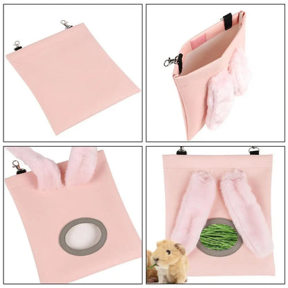 Bolsa Portaheno con Orejas 🐰 – Para Cobayas y Conejos (1 o 2 Aberturas)