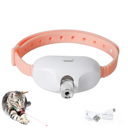 Collar Láser Inteligente 🔴 – Recargable, Alivia la Ansiedad de tu Gato