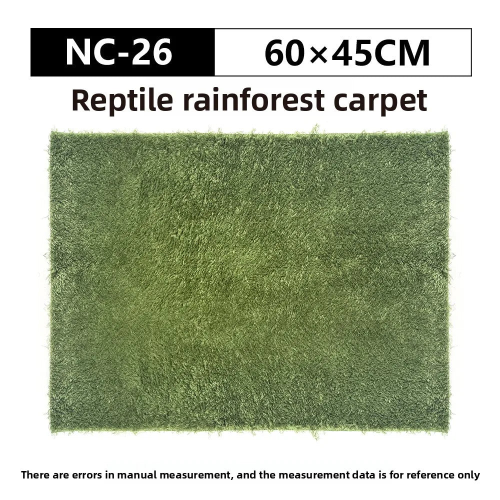 NOMOY Alfombra de Musgo para Reptiles - Tapete de Hierba Artificial Humectante para Terrario de Ranas y Tortugas