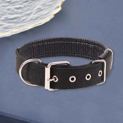 Collar de Nylon Ajustable 🐕 – Anilla de Enganche Resistente para Perros