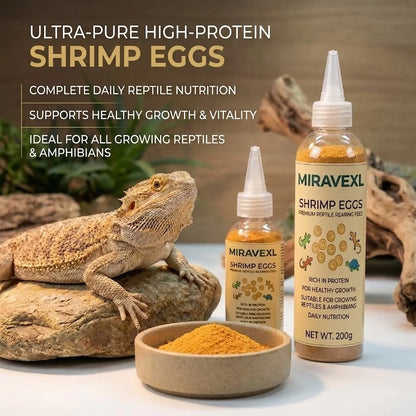 MIRAVEXL 🦐 – Dieta a Base de Camarón sin Cáscara Rica en Proteína para Reptiles y Alevines