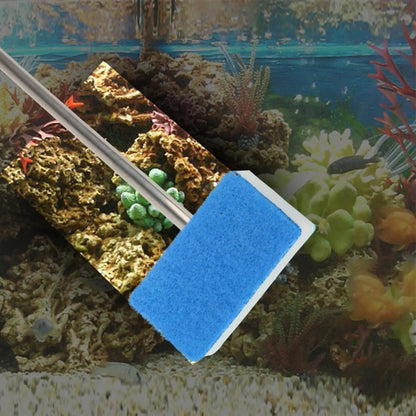 Rasqueta de Algas para Acuario con Mango Largo Ajustable - Antioxidante para Peceras de Tortugas y Reptiles