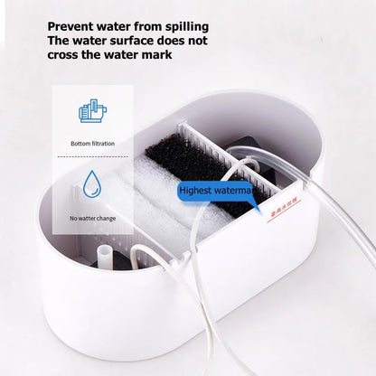 Acuario Creativo de Sobremesa 💡 – Filtración Biológica y Luz LED para Betta