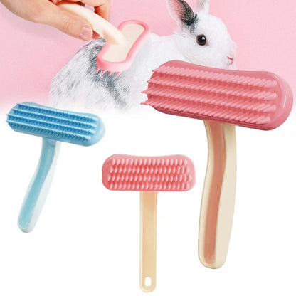 Peine de Silicona 🛁 – Herramienta de Aseo y Baño para Conejos y Cobayas