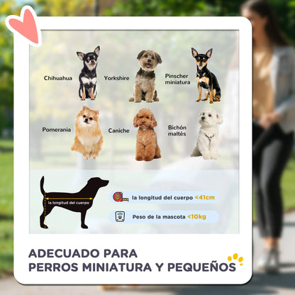 Carrito Plegable de 3 Ruedas 🐕 – Paseo Cómodo para Perros (PawHut)