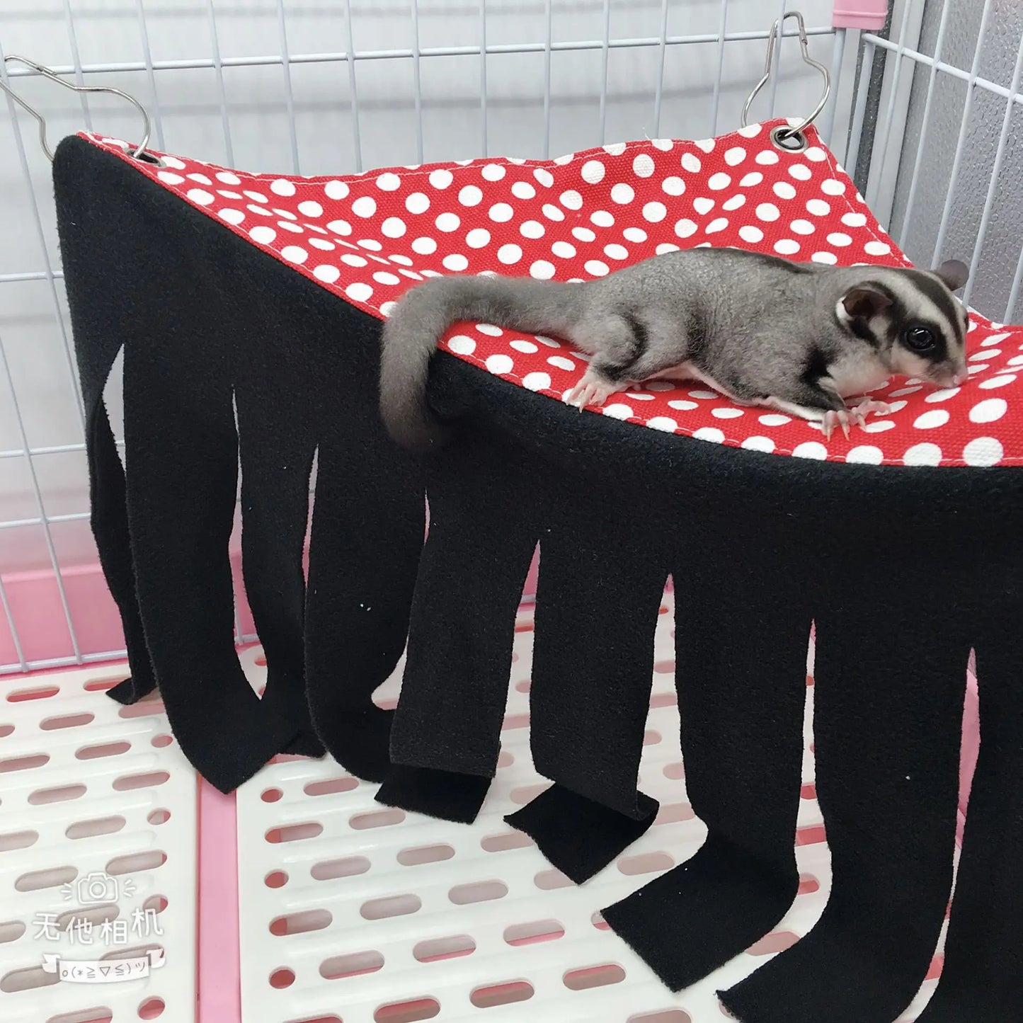 Hamaca y Escondite Colgante para Jaula - Accesorios para Hámsters, Cobayas, Chinchillas y Otros Pequeños Animales