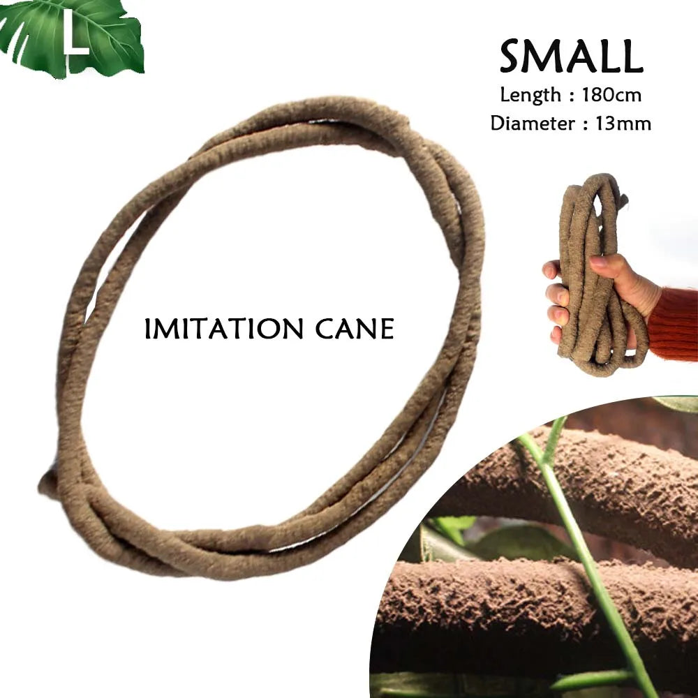 Planta Decorativa para Reptiles con Ventosa - Decoración de Terrario para Serpientes, Lagartos y Anfibios