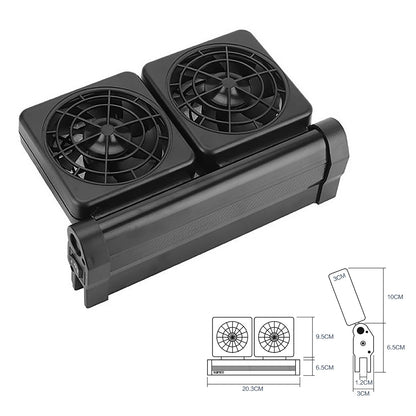 Ventilador Enfriador con Temporizador ❄️ – Velocidad Ajustable (Cristal hasta 12 mm)