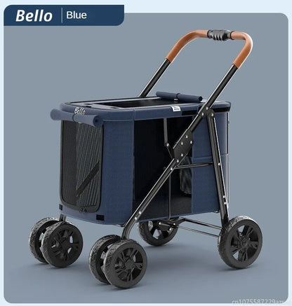 Carrito Trolley Plegable 🐕 – Para Perros Grandes, Hasta 30 kg