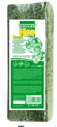 Tatrapet Heno Prensado con Hierbas para Roedores - 15 L
