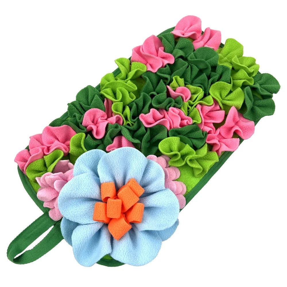 Alfombra de Olfato para Conejos, Erizos, Cobayas y Ratones - Diseño Floral Interactivo