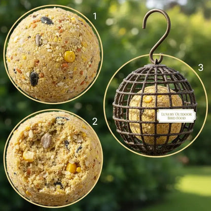 Bolas de Grasa ❄️ – Alimento de Alta Energía para Aves Silvestres en Invierno (200x90 g)
