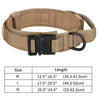 Set Táctico Militar 🎖️ – Collar y Correa Resistente con Asa para Perros