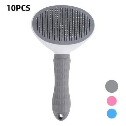 Cepillo Autolimpiable ✨ – Peine Antinudos para Perros y Gatos
